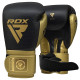 Боксерські рукавиці RDX MARK PRO SPARRING TRI LIRA 2 GOLDEN-14 унцій (капа в комплекті)