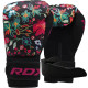 Боксерські рукавиці RDX FL-3 FLORAL BLACK-8 унцій (капа в комплекті)