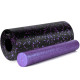 Масажний ролик (роллер) гладкий PowerPlay PP-4348 2 in 1 EPP Foam Roller Чорно/Фіолетовий (33x14см.)