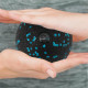 Масажний м'яч PowerPlay PP-4350 Epp Massage Ball (d8) Чорно/Блакитний