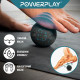 Масажний м'яч PowerPlay PP-4350 Epp Massage Ball (d8) Чорно/Блакитний