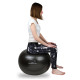 М'яч для фітнесу (фітбол) PowerPlay 4001 Ø65 cm Gymball Чорний + помпа
