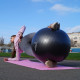 М'яч для фітнесу (фітбол) PowerPlay 4001 Ø65 cm Gymball Чорний + помпа