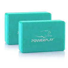 Блок для йоги 2 шт. (пара) PowerPlay 4006 Yoga Brick EVA Мятні