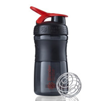 Шейкер спортивний (пляшка) BlenderBottle SportMixer 20oz/590ml Black/Red (Original)