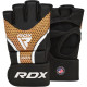 Рукавиці для ММА RDX AURA PLUS T-17 Black Golden M (капа у комплекті)