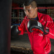 Боксерські рукавиці TITLE Boxing Dynamic Strike Black/Red 14 oz