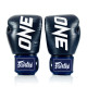 Боксерські рукавиці Fairtex BGV1-ONE (натуральна шкіра) Blue 14 унцій