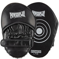 Лапи боксерські PowerPlay 3051 Чорні PU [пара]