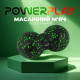 Набір масажних м'ячиків PowerPlay 4007 EPP Massage Ball Чорно-Зелені (3 шт.)