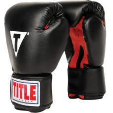 Боксерські рукавиці TITLE Classic Boxing Gloves Black/Red Regular