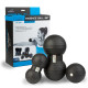 Набір масажних м'ячиків PowerPlay 4007 EPP Massage Ball Чорні (3 шт.)