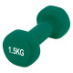 Гантель вінілова PowerPlay 4125 Achilles 1.5 кг. Зелена (1шт.)