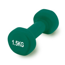 Гантель вінілова PowerPlay 4125 Achilles 1.5 кг. Зелена (1шт.)