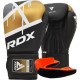 Боксерські рукавиці RDX F7 Ego Black Golden 10 унцій (капа в комплекті)