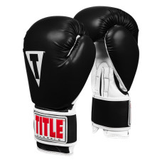 Боксерські рукавиці TITLE Classic Pro Style 3.0 Black/White 14 oz