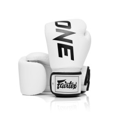 Боксерські рукавиці Fairtex BGV1-ONE (натуральна шкіра) White 12 унцій
