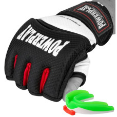 Рукавиці для MMA PowerPlay 3075 Чорні-Білі XS