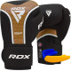 Боксерські рукавиці RDX AURA PLUS T-17 Black Golden 16 унцій (капа в комплекті)