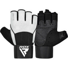 Рукавички для фітнесу RDX W3 WHITE WITH EVA PADDING-S