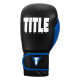 Боксерські рукавиці TITLE Boxing Dynamic Strike Black/Blue 16 oz
