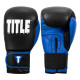 Боксерські рукавиці TITLE Boxing Dynamic Strike Black/Blue 16 oz