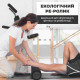 Масажний ролик (роллер) гладкий PowerPlay 4021 Fitness Roller Чорний (45x15см.)