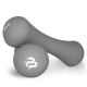 Гантель неопренова PowerPlay 4126 Spartacus 2*5 кг. Сіріі (2шт.)