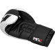 Боксерські рукавиці RDX F4 Boxing Sparring Gloves Hook&Loop WHITE/BLACK 14 унцій (капа у комплекті)