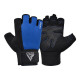 Рукавички для фітнесу RDX W1 HALF BLUE PLUS-S