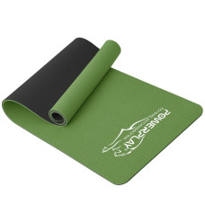 Килимок для йоги та фітнесу PowerPlay 4150 TPE Premium Performance Mat Зелений (183x61x0.6 см.)