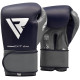 Боксерські рукавички RDX Leather Pro C4 Blue 12 ун.