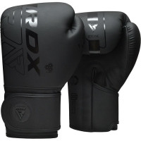 Боксерські рукавички RDX F6 Matte Black 10 ун.