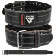 Пояс для важкої атлетики RDX Leather Black/White L